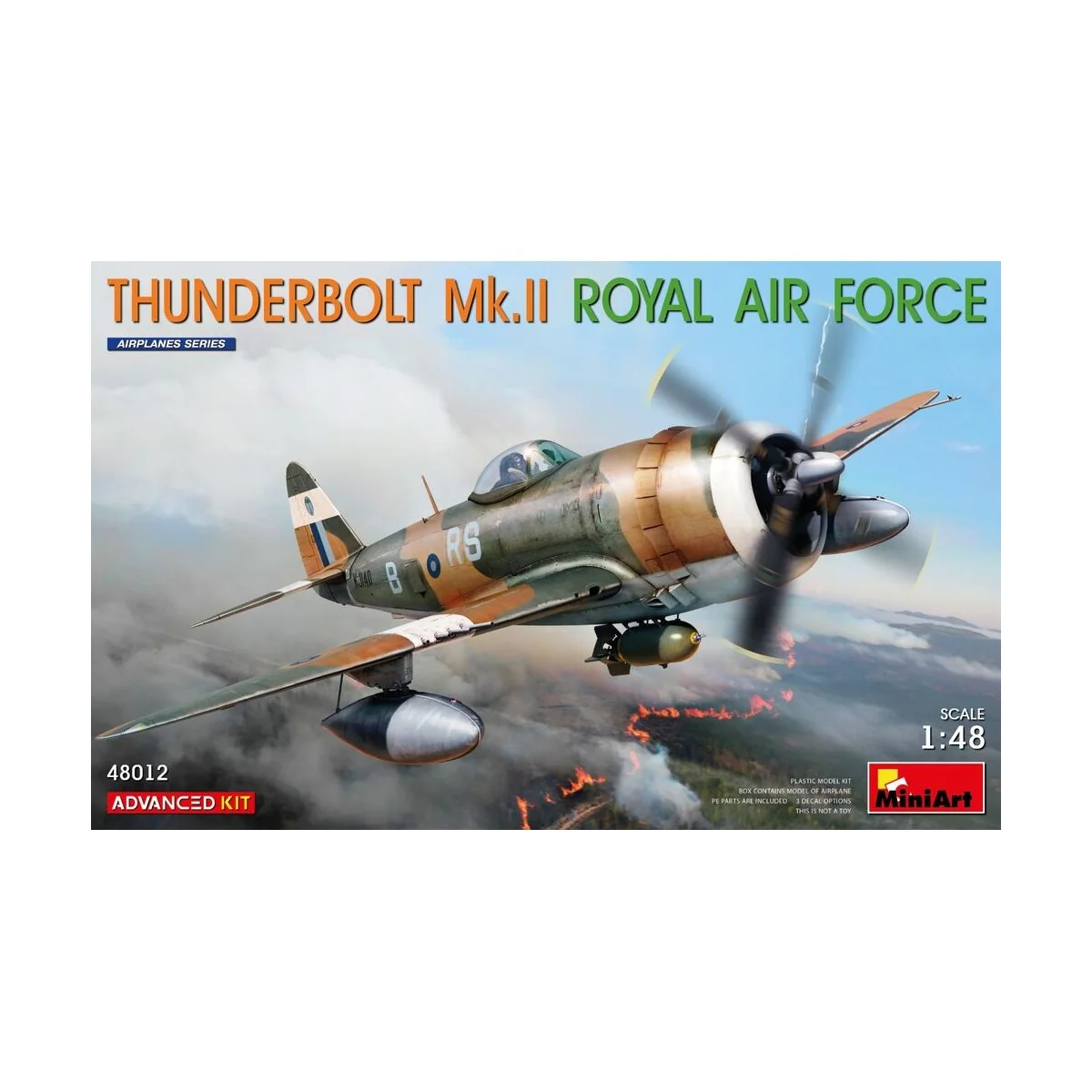 Thunderbolt Mk.II. Royal Air Force. Advanced Kit, 1/48 - MiniArt 48012 Thunderbolt Mk.II. Royal Air Force. Advanced Kit, 1/48 - MiniArt 48012