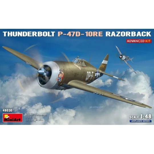 Thunderbolt P-47D-10RE Razorback. Advanced Kit, 1/48 - MiniArt 48030