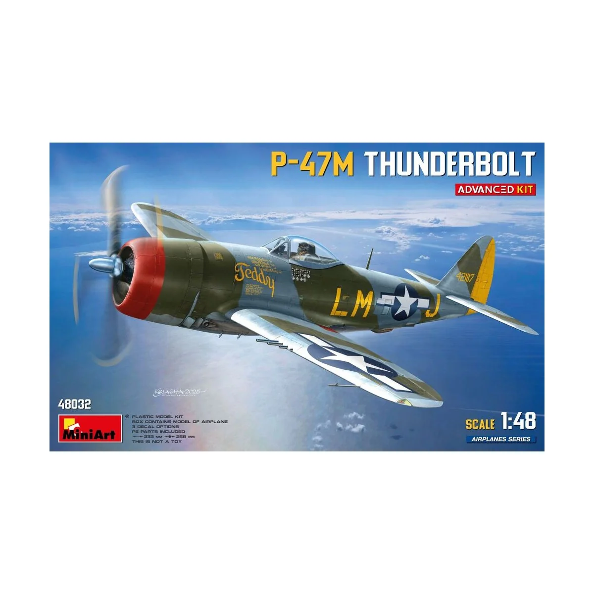 P-47M Thunderbolt. Advanced Kit, 1/48 - MiniArt 48032