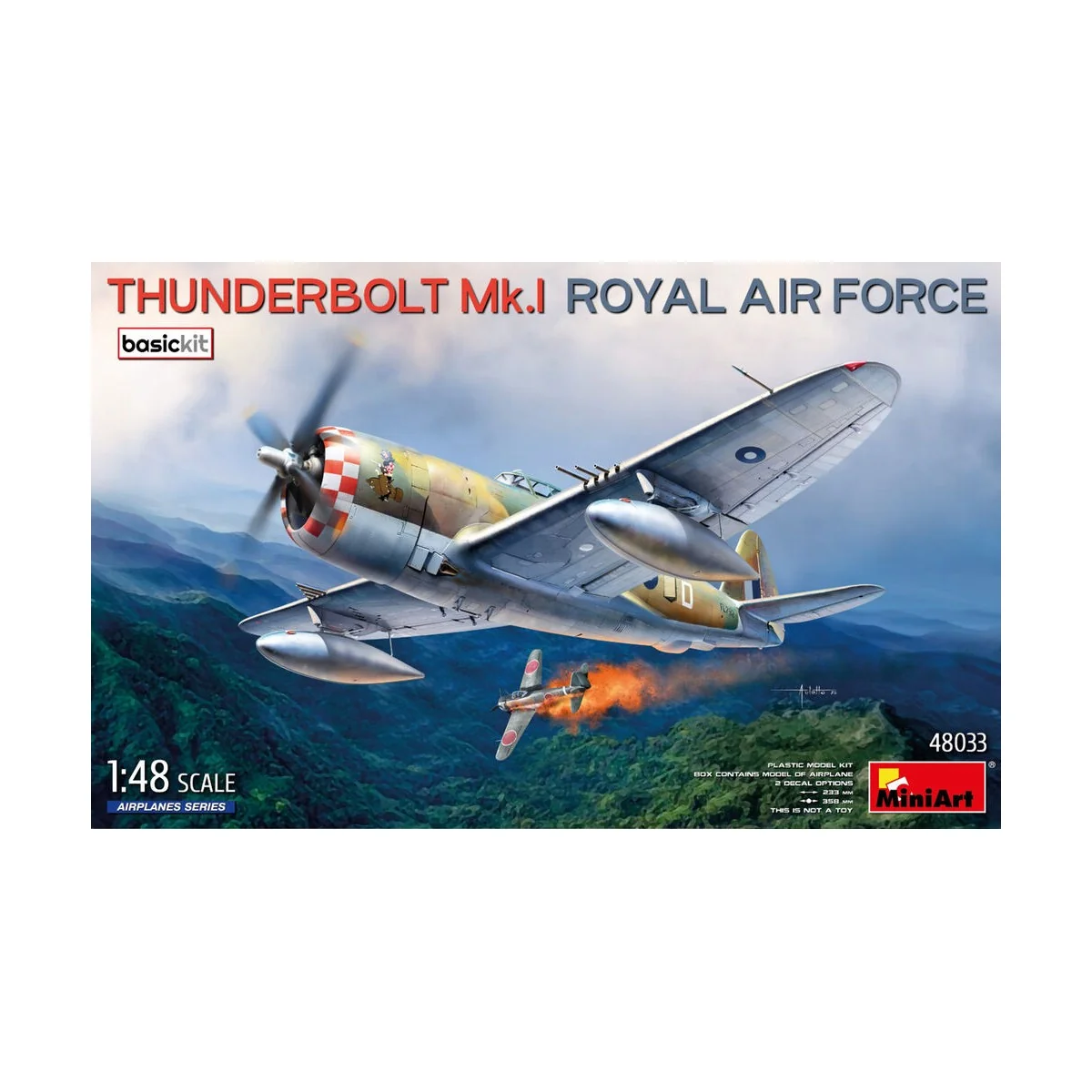 Thunderbolt Mk.I. Royal Air Force. Basic Kit, 1/48 - MiniArt 48033
