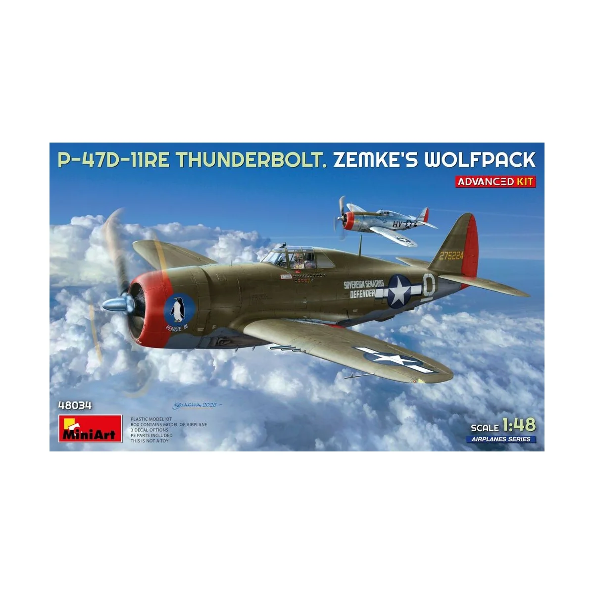 P-47D-11RE Thunderbolt. Zemke's Wolfpack. Advanced Kit, 1/48 - Mini... P-47D-11RE Thunderbolt. Zemke's Wolfpack. Advanced Kit, 1/48 - Mini...