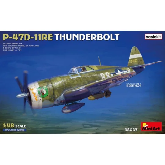 P-47D-11RE Thunderbolt. Basic Kit, 1/48 - MiniArt 48037 P-47D-11RE Thunderbolt. Basic Kit, 1/48 - MiniArt 48037