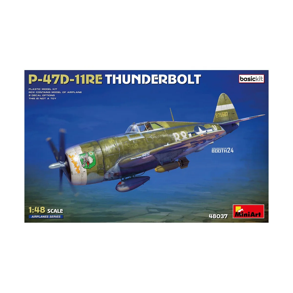 P-47D-11RE Thunderbolt. Basic Kit, 1/48 - MiniArt 48037 P-47D-11RE Thunderbolt. Basic Kit, 1/48 - MiniArt 48037