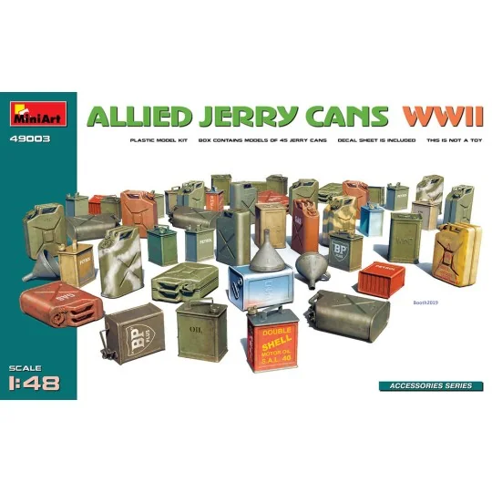 Allied Jerry Cans WW2, 1/48 - MiniArt 49003 Allied Jerry Cans WW2, 1/48 - MiniArt 49003