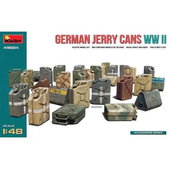 German Jerry Cans WW2, 1/48 - MiniArt 49004 German Jerry Cans WW2, 1/48 - MiniArt 49004
