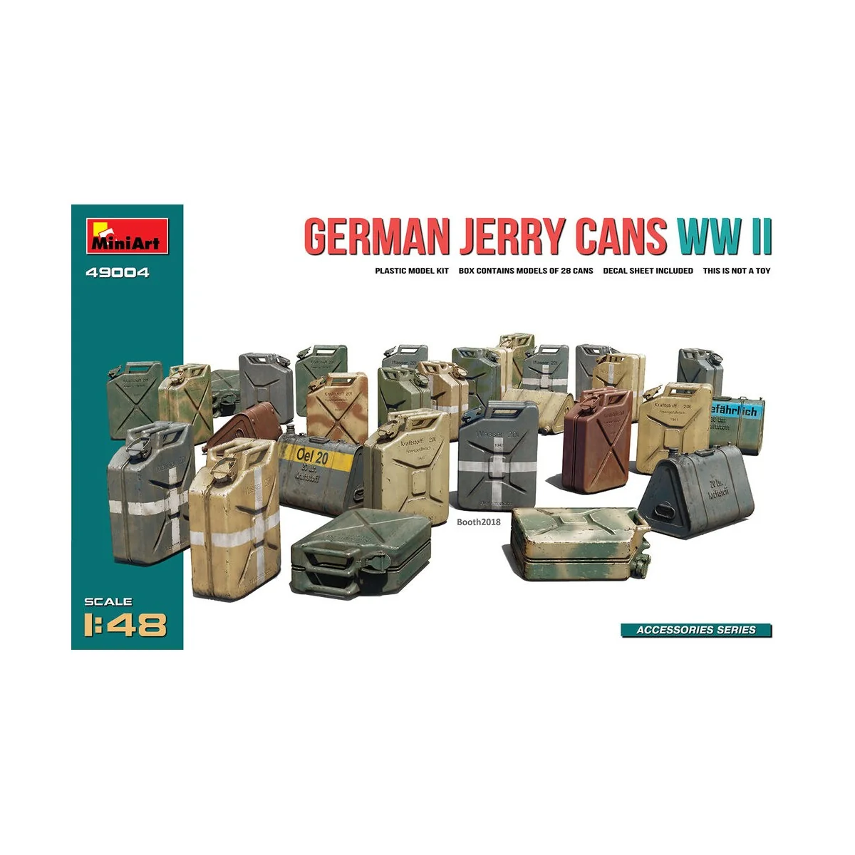 German Jerry Cans WW2, 1/48 - MiniArt 49004 German Jerry Cans WW2, 1/48 - MiniArt 49004