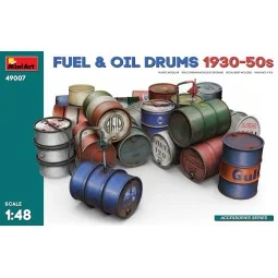 Fuel & Oil Drums 1930-50s, 1/48 - MiniArt 49007