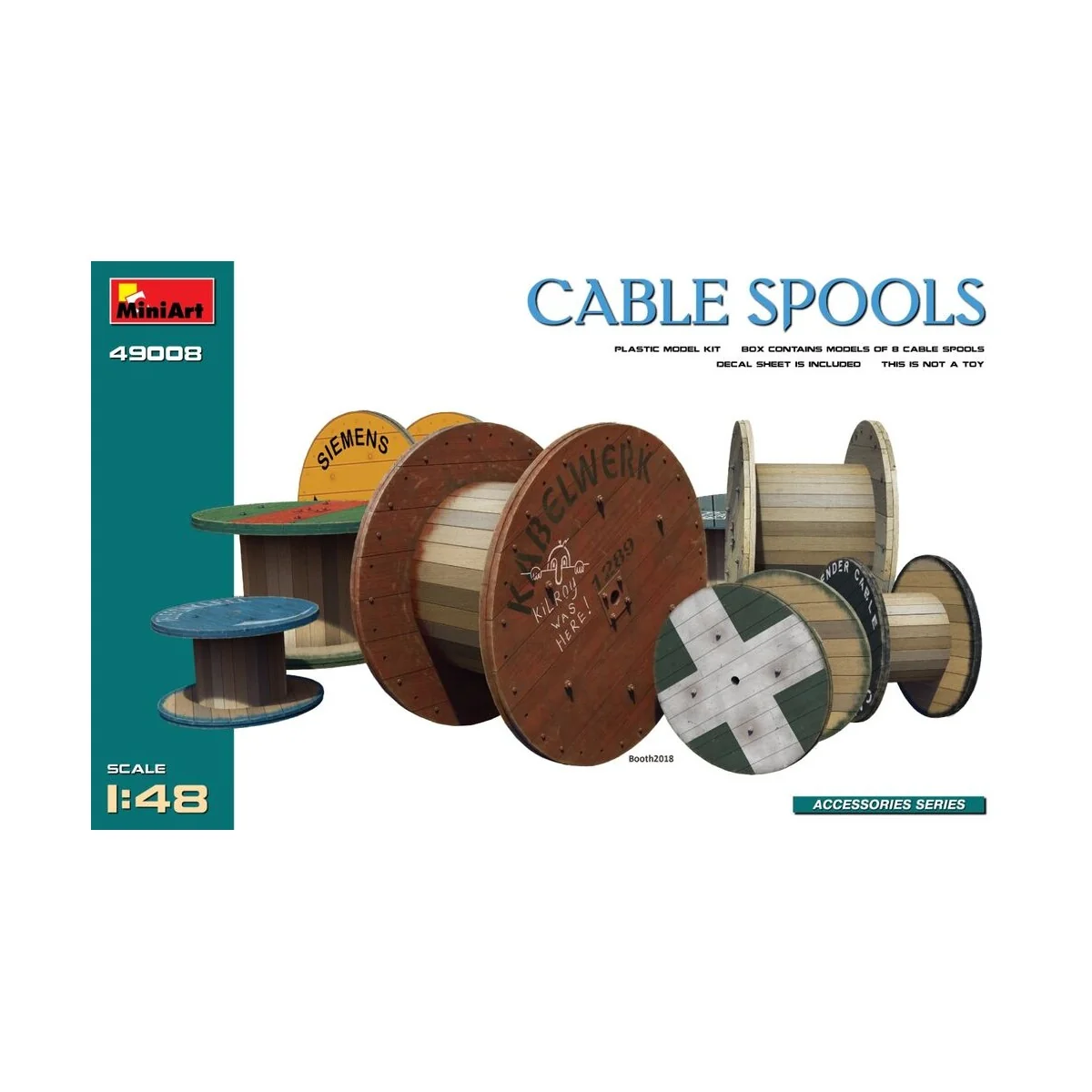 Cable Spools, 1/48 - MiniArt 49008