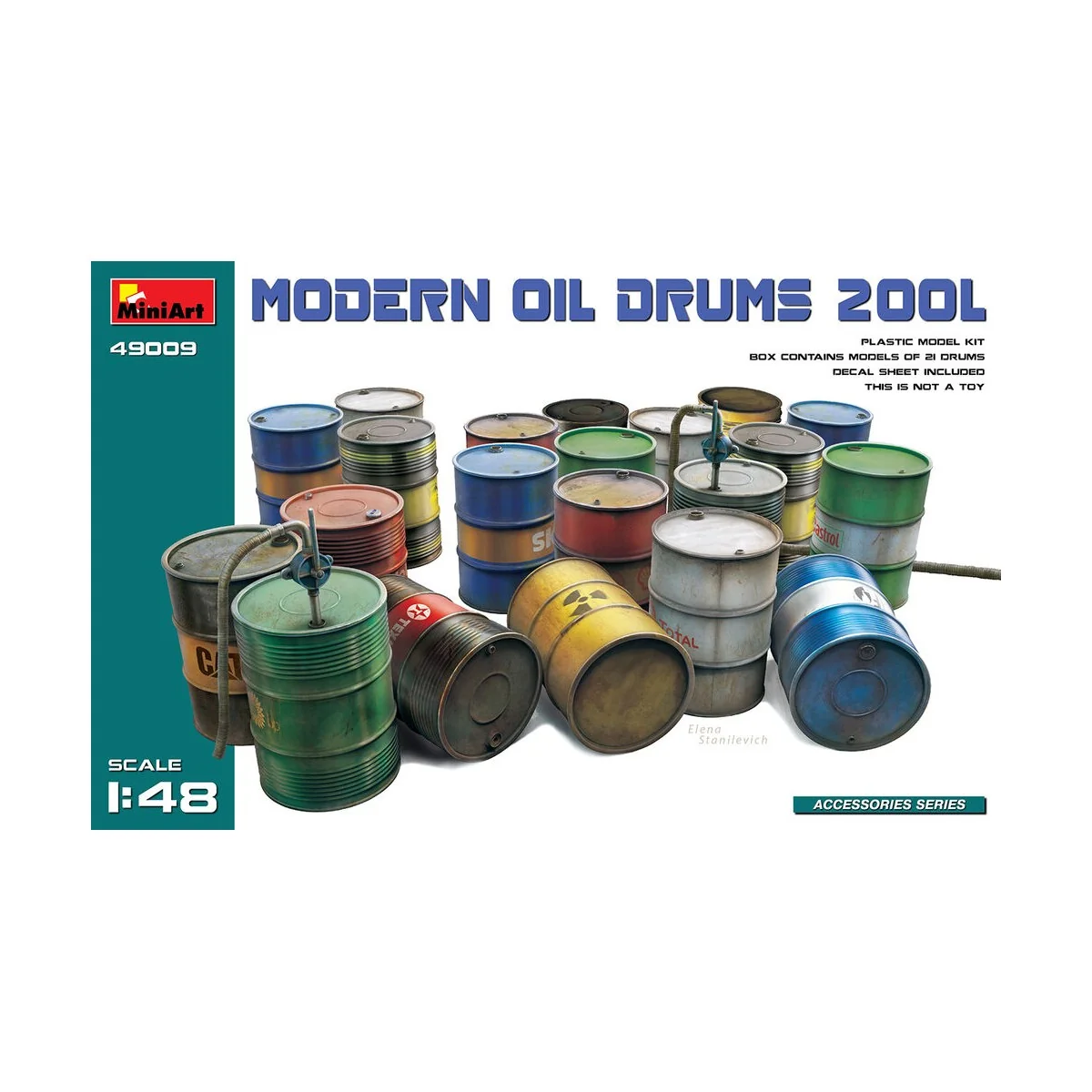 'Modern Oil Drums (200l), 1/48 - MiniArt 49009 'Modern Oil Drums (200l), 1/48 - MiniArt 49009