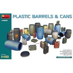 Plastic Barrels & Cans, 1/48 - MiniArt 49010