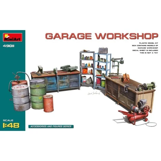 Garage Workshop, 1/48 - MiniArt 49011 Garage Workshop, 1/48 - MiniArt 49011