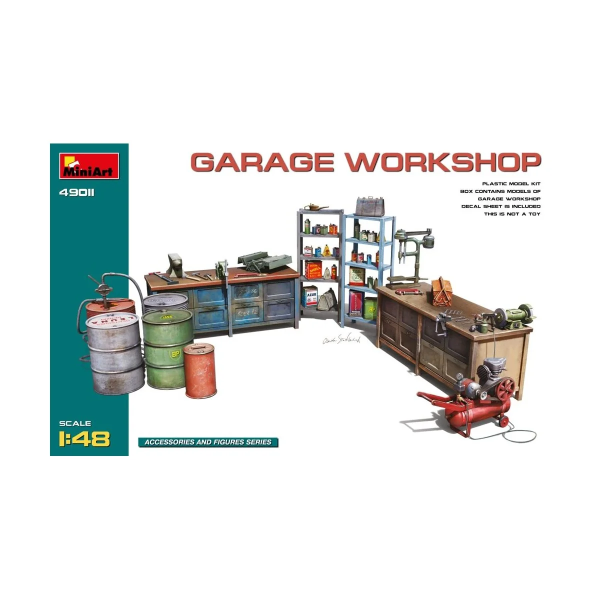 Garage Workshop, 1/48 - MiniArt 49011 Garage Workshop, 1/48 - MiniArt 49011