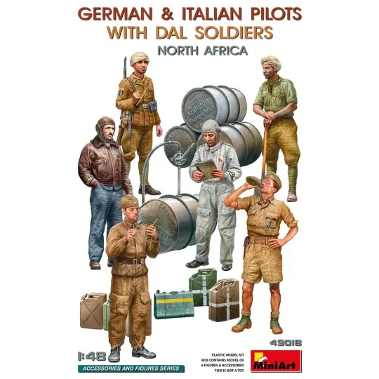 German & Italian Pilots w/DAL Soldiers. North Africa, 1/48 - MiniAr... German & Italian Pilots w/DAL Soldiers. North Africa, 1/48 - MiniAr...