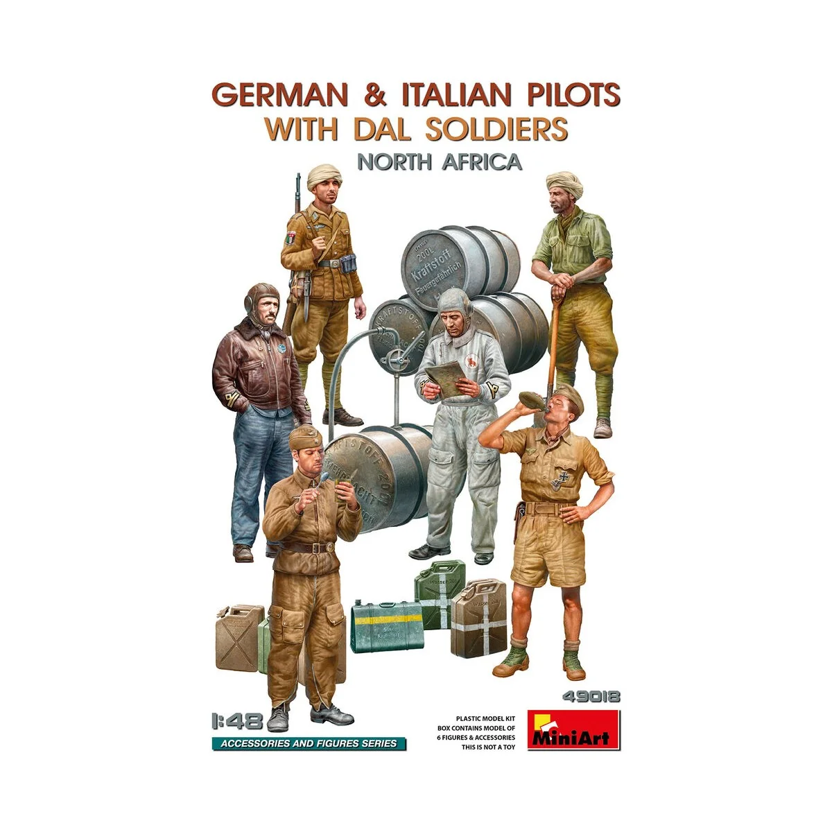 German & Italian Pilots w/DAL Soldiers. North Africa, 1/48 - MiniAr... German & Italian Pilots w/DAL Soldiers. North Africa, 1/48 - MiniAr...