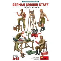 German Ground Staff w/Accessories. North Africa, 1/48 - MiniArt 49020