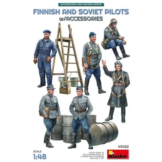 Finnish and Soviet Pilots, 1/48 - MiniArt 49022 Finnish and Soviet Pilots, 1/48 - MiniArt 49022