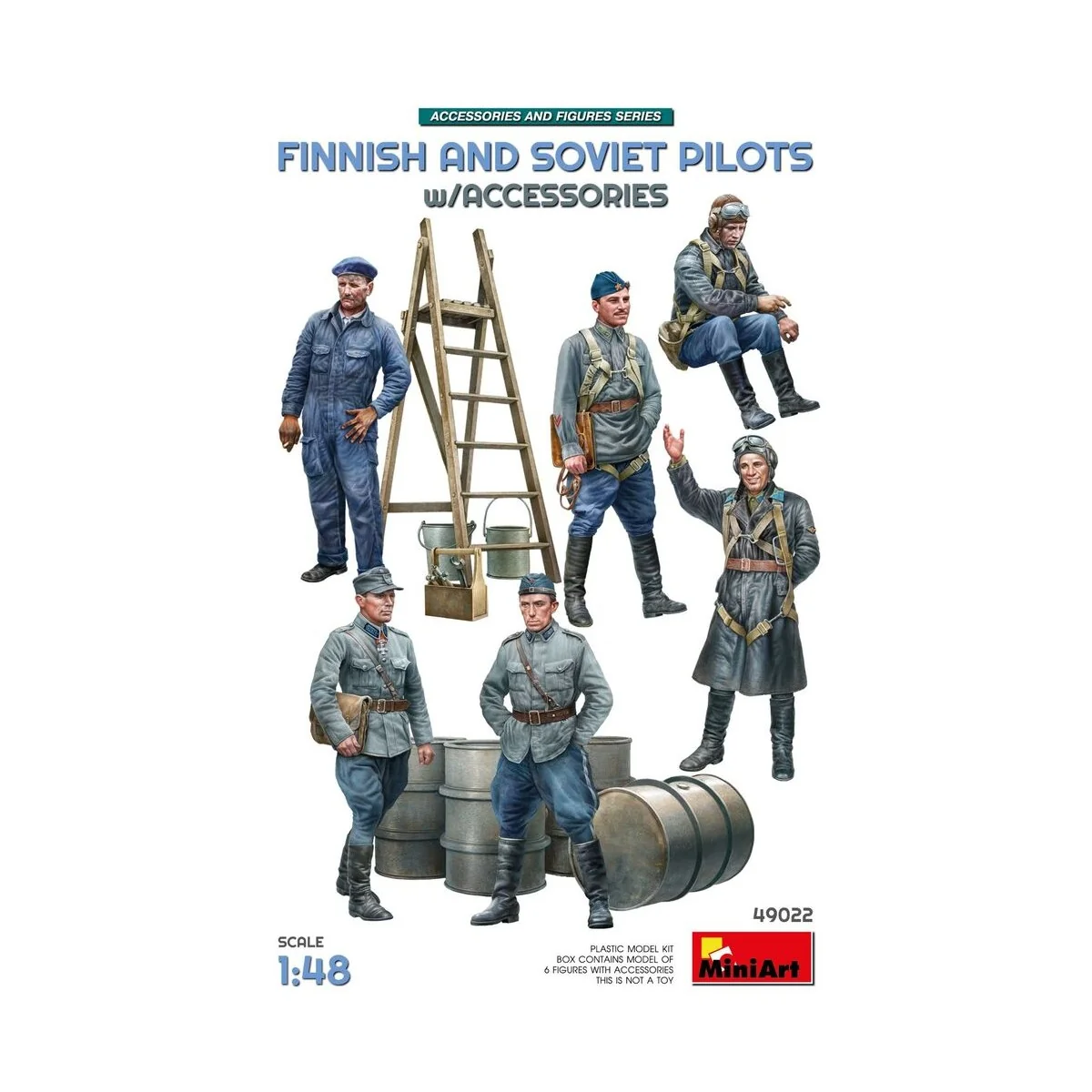 Finnish and Soviet Pilots, 1/48 - MiniArt 49022 Finnish and Soviet Pilots, 1/48 - MiniArt 49022