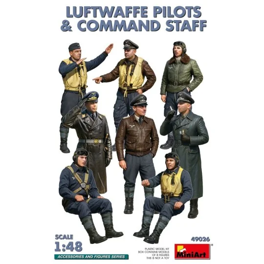 Luftwaffe Pilots and Command Staff, 1/48 - MiniArt 49026 Luftwaffe Pilots and Command Staff, 1/48 - MiniArt 49026