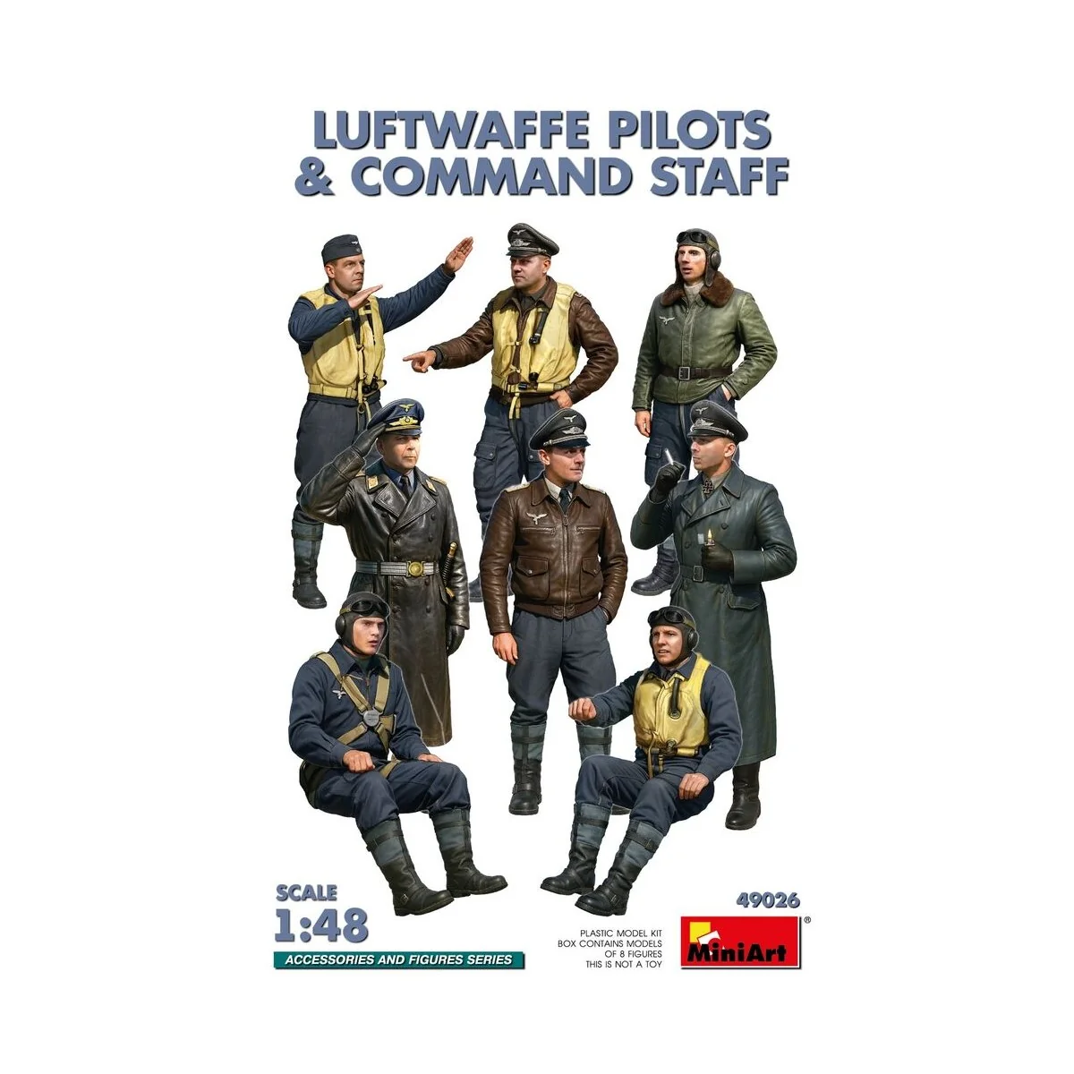 Luftwaffe Pilots and Command Staff, 1/48 - MiniArt 49026 Luftwaffe Pilots and Command Staff, 1/48 - MiniArt 49026