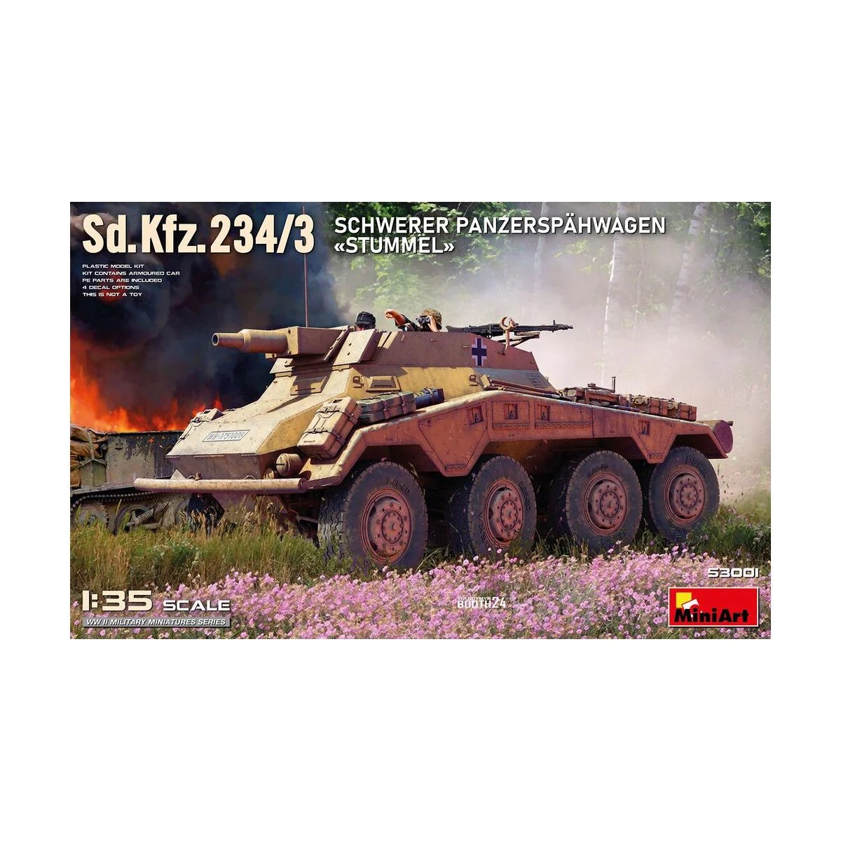 Sd.Kfz.234/3 Schwerer Panzersp?hwagen «Stummel», 1/35 - MiniArt 53001