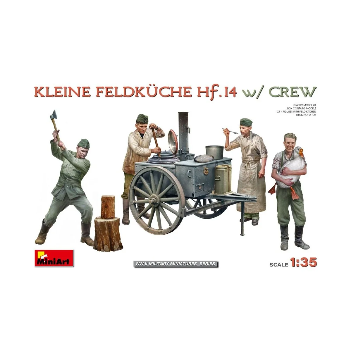 Kleine Feldküche Hf.14 w/Crew, 1/35 - MiniArt 53011
