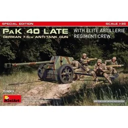 German 7.5cm PaK 40 Late w/Elite Artillerie Regiment Crew. Special ...
