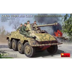 Sd.Kfz. 234/4 Schwerer Panzersp?hwagen 7, 5 cm. w/Crew, 1/35 - Mini...