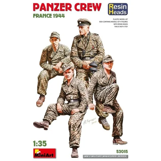 Panzer Crew. France 1944. Resin Heads, 1/35 - MiniArt 53015 Panzer Crew. France 1944. Resin Heads, 1/35 - MiniArt 53015