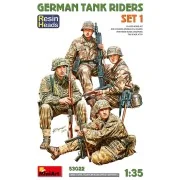 German Tank Riders Set 1. Resin Heads, 1/35 - MiniArt 53022 German Tank Riders Set 1. Resin Heads, 1/35 - MiniArt 53022