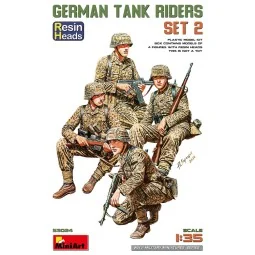 German Tank Riders Set 2. Resin Heads, 1/35 - MiniArt 53024