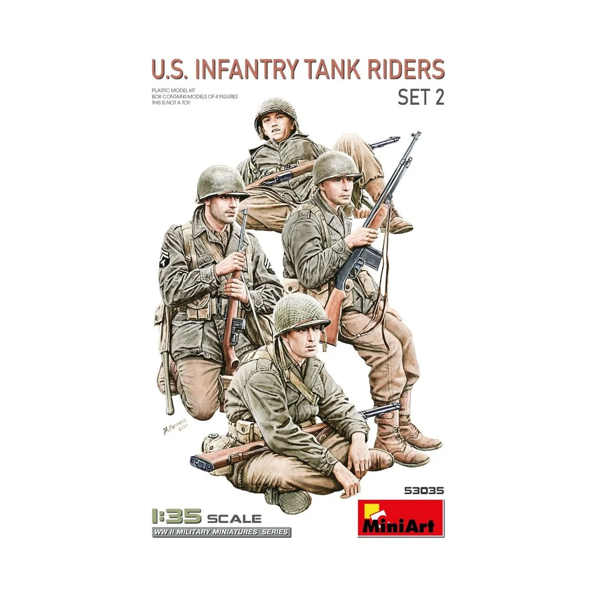 U.S. Infantry Tank Riders. Set 2, 1/35 - MiniArt 53035 U.S. Infantry Tank Riders. Set 2, 1/35 - MiniArt 53035