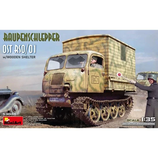 Raupenschlepper Ost RSO/01 w/Wooden Shelter, 1/35 - MiniArt 53048 Raupenschlepper Ost RSO/01 w/Wooden Shelter, 1/35 - MiniArt 53048