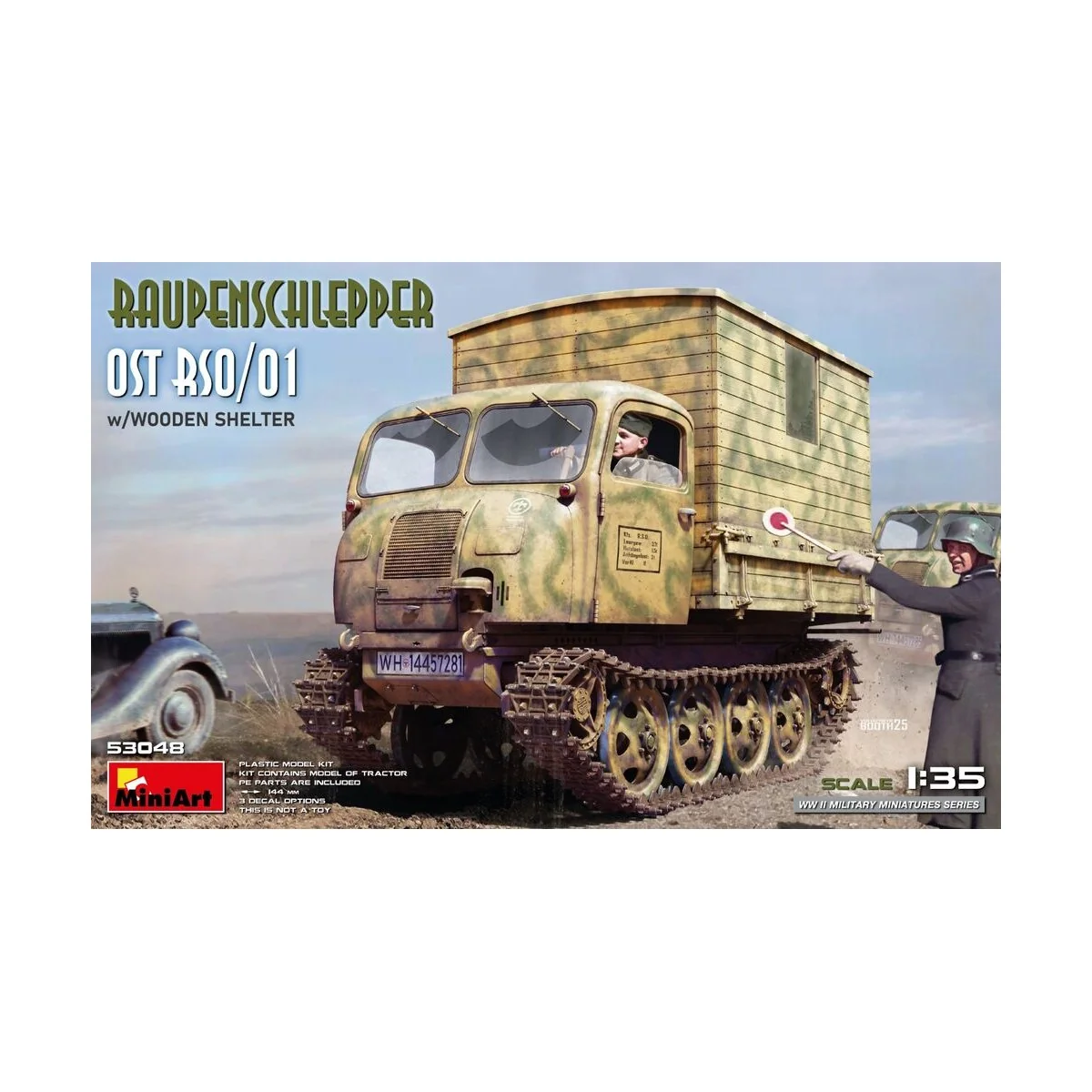 Raupenschlepper Ost RSO/01 w/Wooden Shelter, 1/35 - MiniArt 53048 Raupenschlepper Ost RSO/01 w/Wooden Shelter, 1/35 - MiniArt 53048