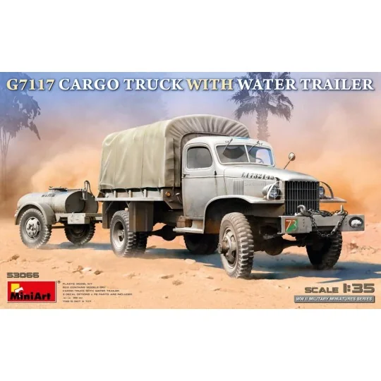 G7117 Cargo Truck with Water Trailer, 1/35 - MiniArt 53066 G7117 Cargo Truck with Water Trailer, 1/35 - MiniArt 53066