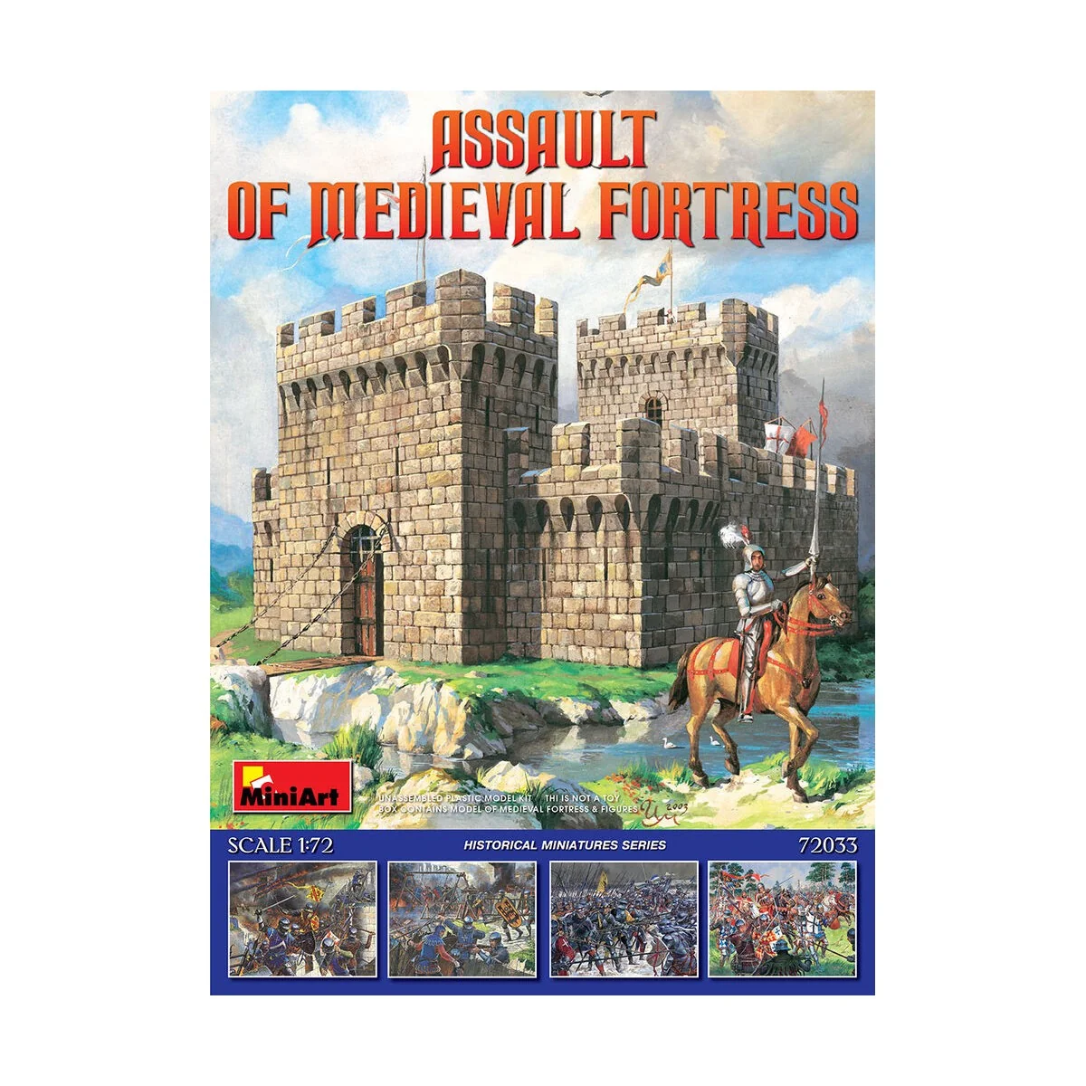 Assault of Medieval Fortress, 1/72 - MiniArt 72033