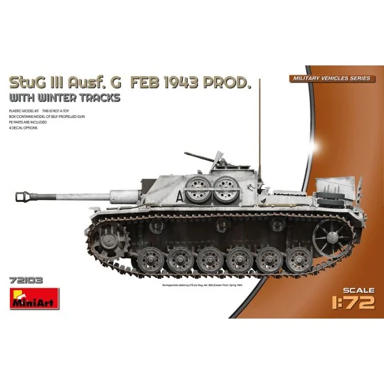 StuG III Ausf. G Feb 1943 Prod w/Winter Tracks, 1/72 - MiniArt 72103