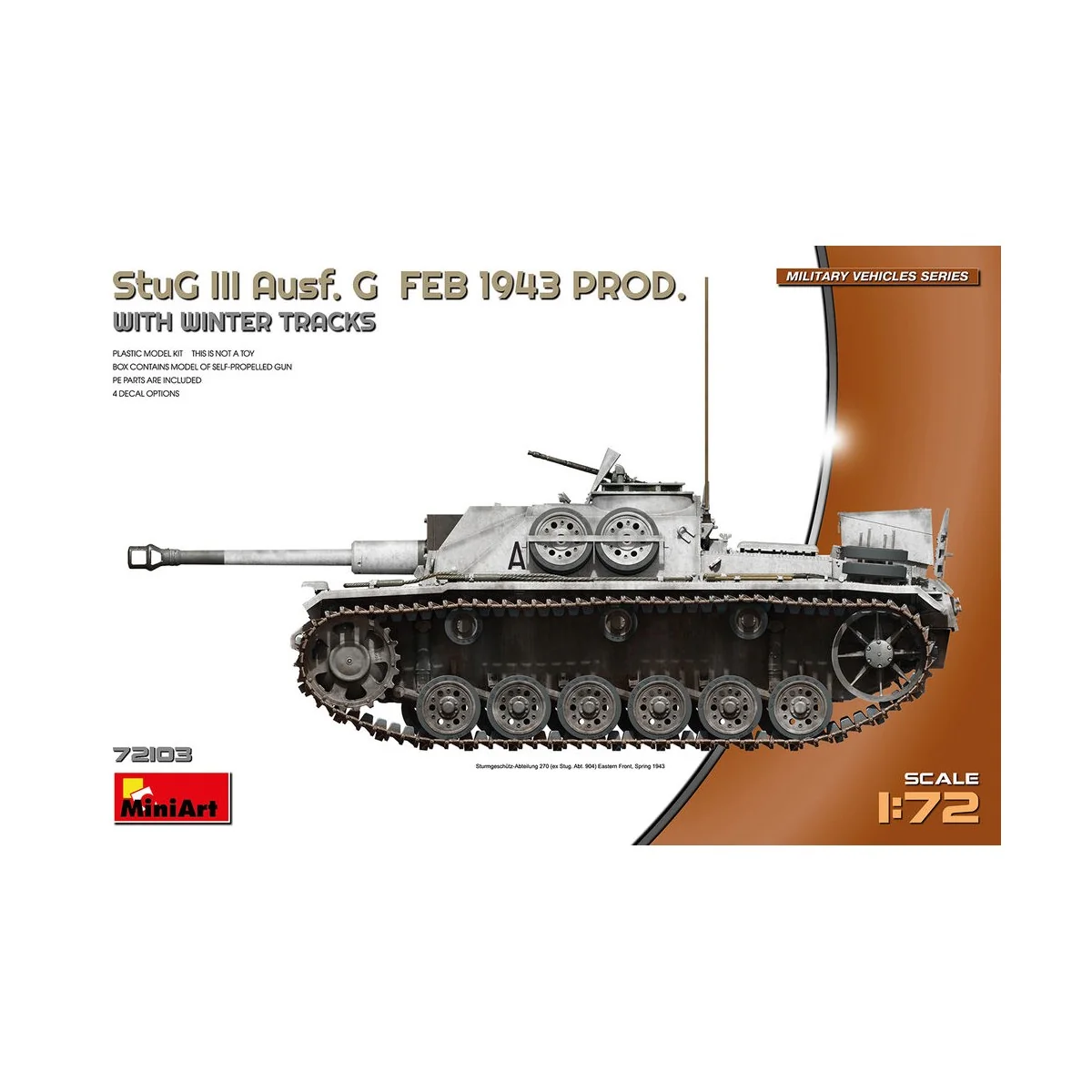 StuG III Ausf. G Feb 1943 Prod w/Winter Tracks, 1/72 - MiniArt 72103