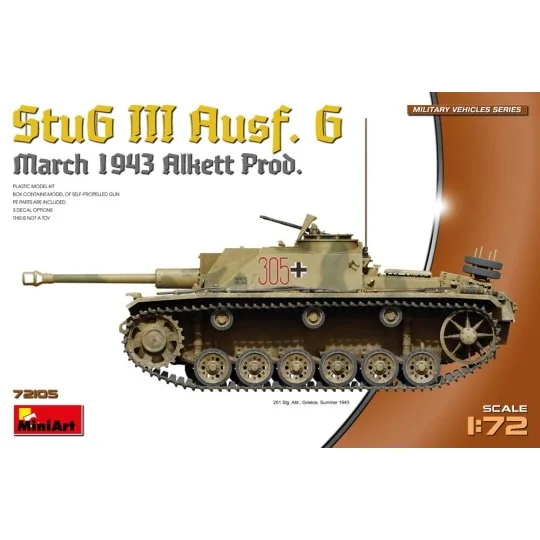 StuG III Ausf. G March 1943 Prod., 1/72 - MiniArt 72105 StuG III Ausf. G March 1943 Prod., 1/72 - MiniArt 72105