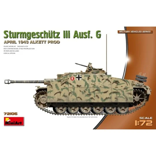 StuG III Ausf. G April 1943 Prod., 1/72 - MiniArt 72106 StuG III Ausf. G April 1943 Prod., 1/72 - MiniArt 72106
