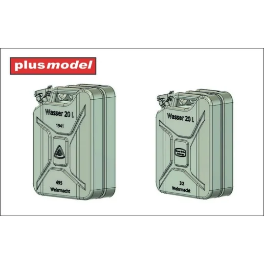 German watter jerrycans, 1/35 - Plus model DP3084