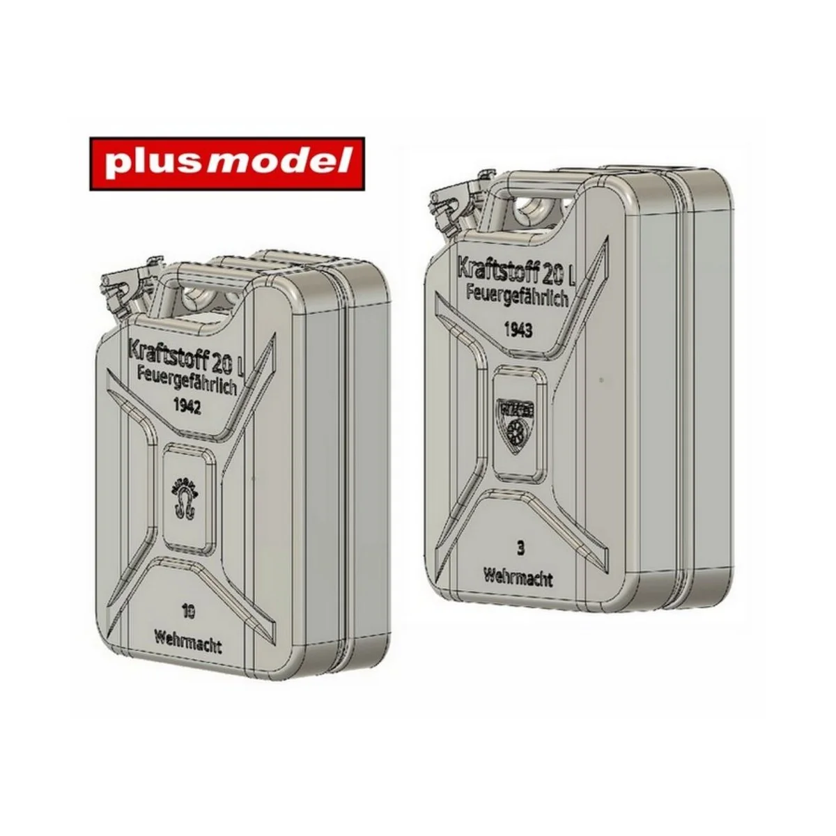 German canisters late – Mirona, WKO, 1/35 - Plus model DP3089