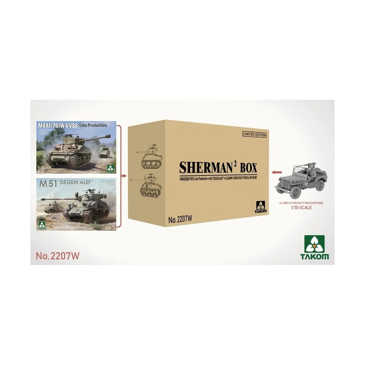 SHERMAN² BOX M4A1(76W) VVSS Late Production+M51 DEGEM ALEF+US ARMY ...