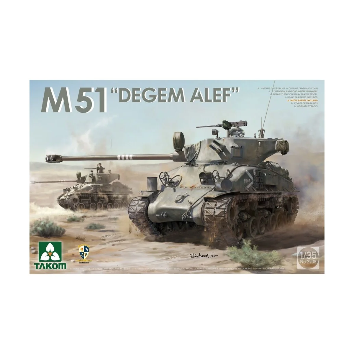 M51 DEGEM ALEF, 1/35 - Takom TAK2208 M51 DEGEM ALEF, 1/35 - Takom TAK2208