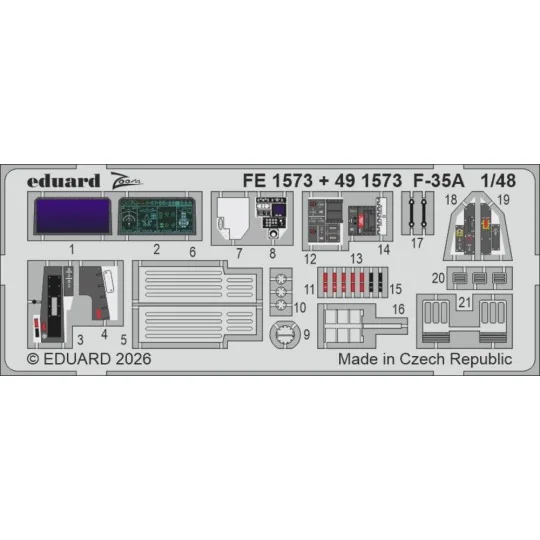 F-35A for Italeri, 1/48 - Eduard Accessories FE1573 F-35A for Italeri, 1/48 - Eduard Accessories FE1573