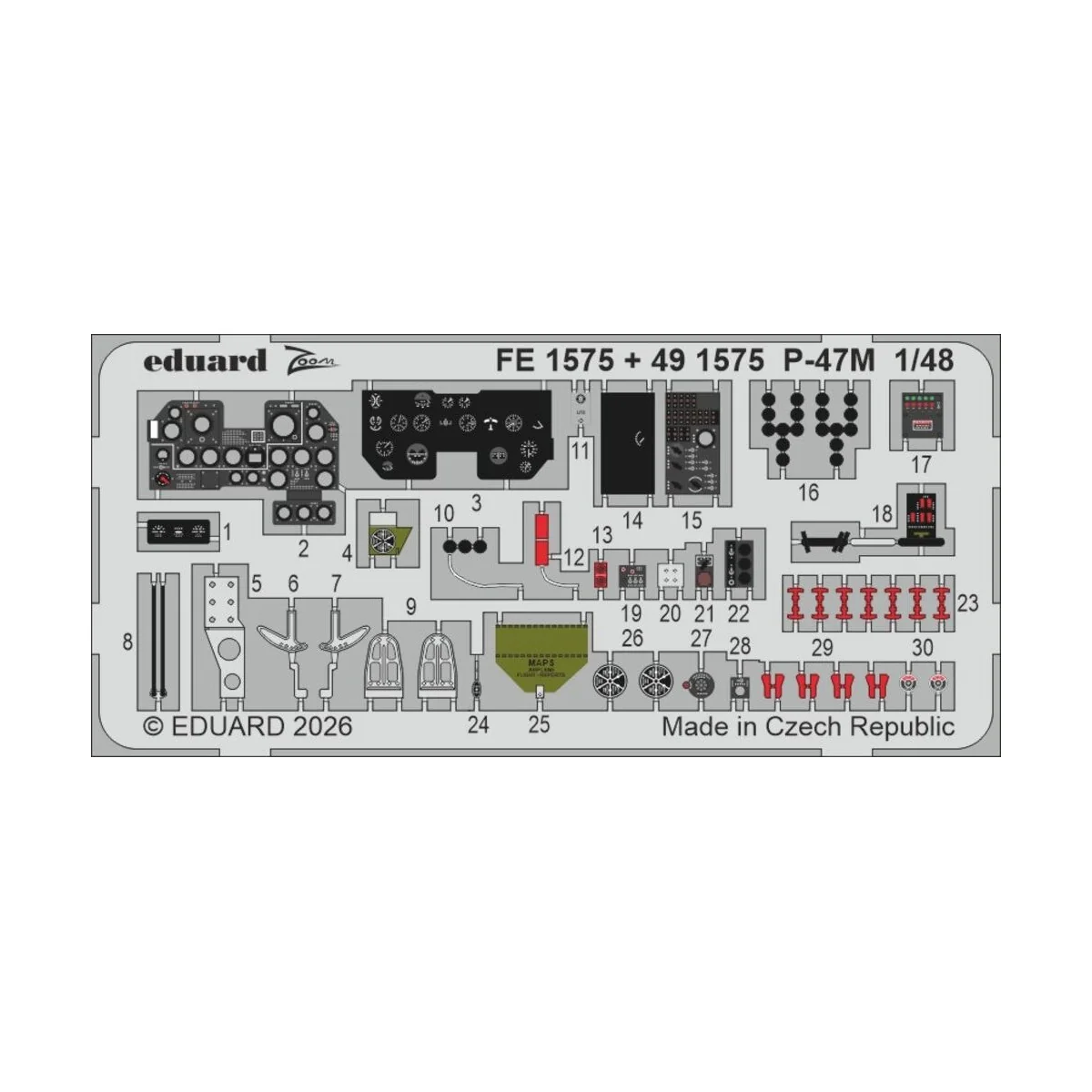 P-47M for Miniart, 1/48 - Eduard Accessories FE1575