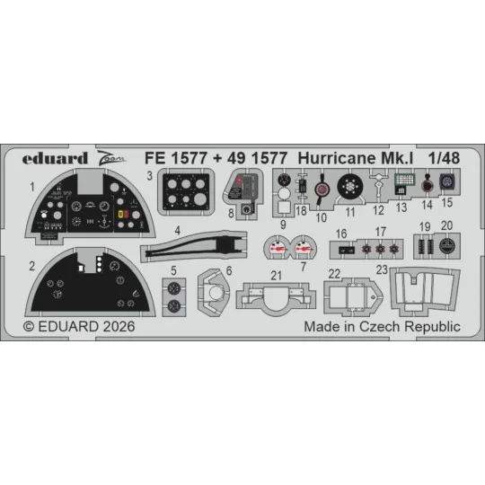 Hurricane Mk.I for Arma Hobby, 1/48 - Eduard Accessories FE1577