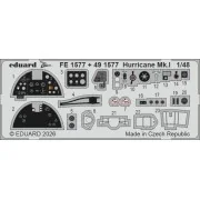 Hurricane Mk.I for Arma Hobby, 1/48 - Eduard Accessories FE1577