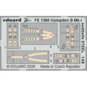 Hampden B Mk.I seatbelts STEEL for ICM, 1/48 - Eduard Accessories F... Hampden B Mk.I seatbelts STEEL for ICM, 1/48 - Eduard Accessories F...
