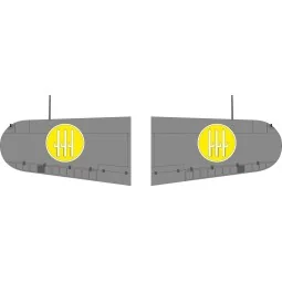 MC.200 Saetta wings national insignia for Italeri, 1/32 - Eduard Ac...