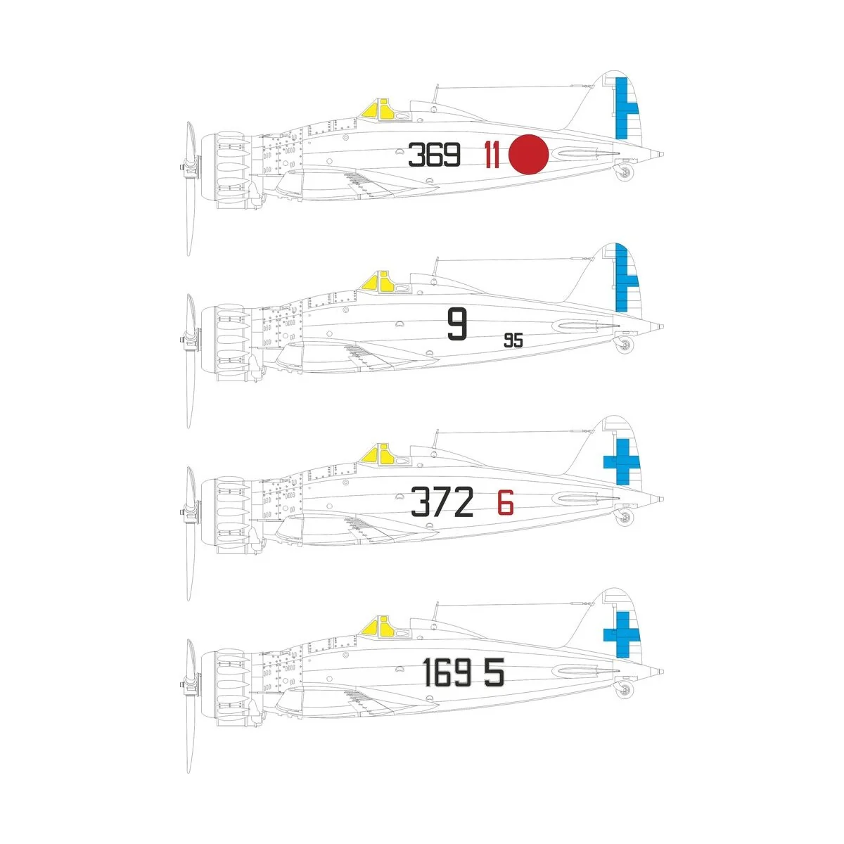 MC.200 Saetta tactical marking for Italeri, 1/32 - Eduard Accessori... MC.200 Saetta tactical marking for Italeri, 1/32 - Eduard Accessori...